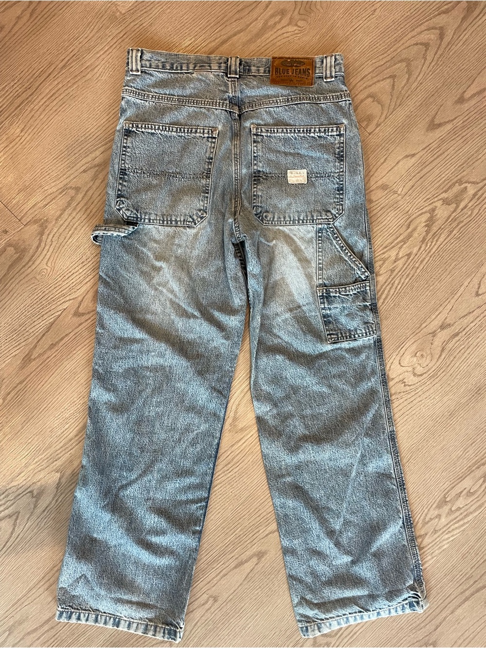 Old Navy Relaxed Light Blue Carpenter Jeans - Picture 5 of 12